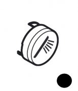 Кнопка-символ для смесителя для душа Hansgrohe ShowerSelect hand shower черный матовый 93573670