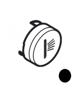 Кнопка-символ для смесителя для ванной Hansgrohe ShowerSelect body spray черный матовый 93578670