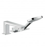 Смеситель на борт ванны Hansgrohe Metropol с ручным душем хром 74551000