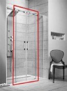 Душові двері Radaway Espera DWD 180 розсувні прозоре скло 380280-01