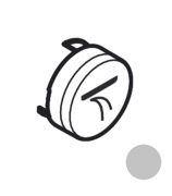 Кнопка-символ для смесителя для душа Hansgrohe ShowerSelect cascade хром 93574880