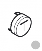 Кнопка-символ для змішувача для душу Hansgrohe ShowerSelect Mono хром 93576880