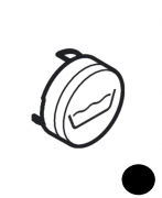 Кнопка-символ для смесителя для ванной Hansgrohe ShowerSelect bath черный матовый 93577670