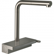 Смеситель для кухни Hansgrohe Aquno Select M81 с выдвижной лейкой сталь 73836800
