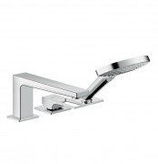 Змішувач на борт ванни Hansgrohe Metropol з ручним душем хром 74551000