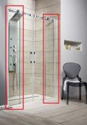 Комплект душових бічних стінок Radaway Espera DWD 160 нерухомі прозоре скло 380224-01