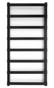 Полотенцесушитель водяной Genesis-Aqua Basis Light 120x53 см черный GA-1903
