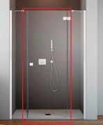 Душові двері Radaway Essenza New DWJS 130 правобічна прозоре скло 385032-01-01R