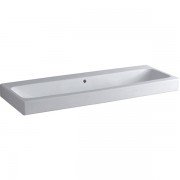 Раковина Geberit iCon 120 см без отвору для змішувача перелив санфарфор білий 124025000