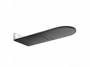 Верхній душ зі стіни Kludi A-Qa чорний матовий/хром 6488087-00