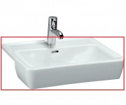 Раковина для ванной Laufen Pro A полувстраиваемая 56 см без отверстия под смеситель белый H8129610001091