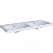 Раковина для ванной Geberit Acanto двойная с отверстиями для смесителя санфарфор белый 500.627.01.2