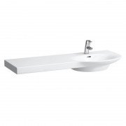 Раковина для ванної Laufen Palace 120х46 см з інтегрованою керамічної полицею зліва H8167050001041