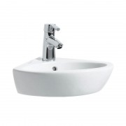 Міні-раковина для ванної Laufen Pro B 44х38 см кутова підвісна білий з покриттям LCC H8169584001041