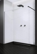 Стенка душевая Radaway Modo New Black II Walk-in 100-140x200-230 черный/прозрачное стекло 389906-54-01