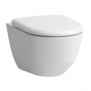 Чаша подвесного унитаза Laufen Pro Rimless 36х53 см с сиденьем и крышкой белый H8619570000001