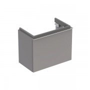 Тумба для раковини Geberit iCon 53 см з одним висувним ящиком ДСП платиновий/високоглянцеве покриття 840054000