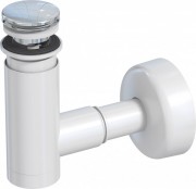 Сифон для раковины Prevex EasyClean телескопический click-clack d32 пластик хром 1512427