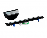 Желоб водосточный Prevex EasyLine Classic 350-770 мм с хромированной решеткой EL-CLPL07A-003