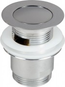 Донний клапан Prevex click-clack з малої заглушкою з переливом метал A143-01