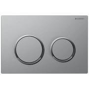 Панель смыва для унитаза Geberit Omega20 двойной смыв пластик хром глянцевый/хром матовый лакированный 115.085.JQ.1