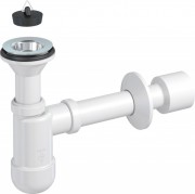 Сифон для раковини Prevex Basic телескопічний 32/50 мм з гумовою пробкою PR3-D4N35-003