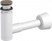 Сифон для раковини Prevex EasyClean телескопічний click-clack d40 метал бронза 1512415