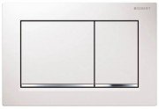 Панель смыва для унитаза Geberit Omega30 двойной смыв пластик хром глянцевый/хром матовый лакированный 115.080.JQ.1