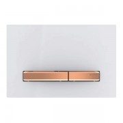 Панель смыва для унитаза Geberit Sigma50 двойной смыв красное золото/панель белый 115.670.11.2