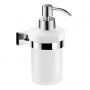 Дозатор для рідкого мила Imprese Valtice настінний матове скло/хром 170320