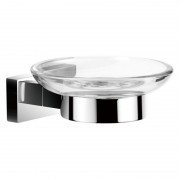 Мыльница для ванной Imprese Valtice подвесная хром/стекло 110320