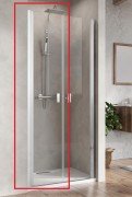 Душевые двери Radaway Nes 8 DWD I 45 левосторонние хром/прозрачное стекло 10077045-01-01L