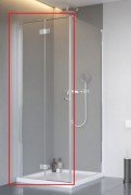 Душові двері Radaway Nes 8 KDJ B 90 лівобічні хром/прозоре скло 10075090-01-01L