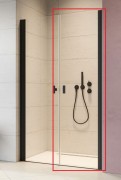 Душові двері Radaway Nes 8 Black DWD I 40 правосторонні чорний/прозоре скло 10077040-54-01R