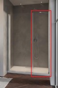 Стенка душевая фронтальная Radaway Nes 8 DWS 50 см хром/прозрачное стекло 10078113-01-01