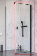 Душові двері Radaway Nes 8 Black KDJ I 80 правосторонні чорний/прозоре скло 10072080-54-01R