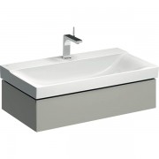 Тумба для раковины Geberit Xeno² с одним выдвижным ящиком ДСП серый/матовое покрытие 500.508.00.1