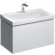 Тумба для раковины Geberit Xeno² с двумя выдвижными ящиками ДСП белый/высокоглянцевое покрытие 500.509.01.1