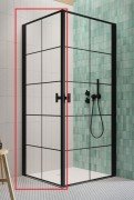 Душевые двери Radaway Nes 8 Black KDD I Factory 100 левосторонние черный/стекло Factory 10071100-54-55L