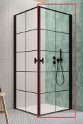 Душевые двери Radaway Nes 8 Black KDD I Factory 90 правосторонние черный/стекло Factory 10071090-54-55R