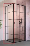 Стінка душова Radaway Nes 8 Black KDJ I Factory S1 75 см чорний/скло Factory 10089075-54-55