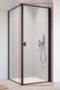Душевые двери Radaway Nes 8 Black KDJ I Frame 100 правосторонние черный/стекло Frame 10072100-54-56R