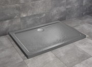 Душовий піддон Radaway Doros D Stone Anthracite 120х80 під камінь акрил антрацит SDRD1280-01-64S