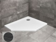 Душевой поддон Radaway Doros PT E Stone Anthracite 100х80 правосторонний под камень акрил антрацит SDRPT1080-01-64SR