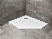 Душовий піддон Radaway Doros PT E Stone White 100х90 лівобічний під камінь акрил білий SDRPT1090-01-04SL