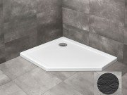 Душовий піддон Radaway Doros PT E Stone Anthracite 100х90 лівобічний під камінь акрил антрацит SDRPT1090-01-64SL