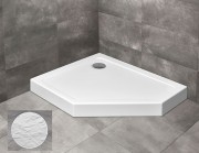 Душевой поддон Radaway Doros PT E Compact Stone White 100х80 левосторонний под камень акрил белый SDRPTP1080-05-04SL