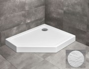 Душовий піддон Radaway Doros PT E Compact Stone White 100х90 правобічний під камінь акрил білий SDRPTP1090-05-04SR