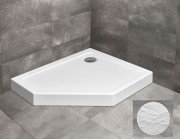 Душовий піддон Radaway Doros PT E Compact Stone White 100х90 правобічний під камінь акрил білий SDRPTP1090-05-04SR