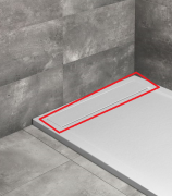 Декоративна кришка для душового піддону Radaway Teos литтєвий мармур білий HT80-04